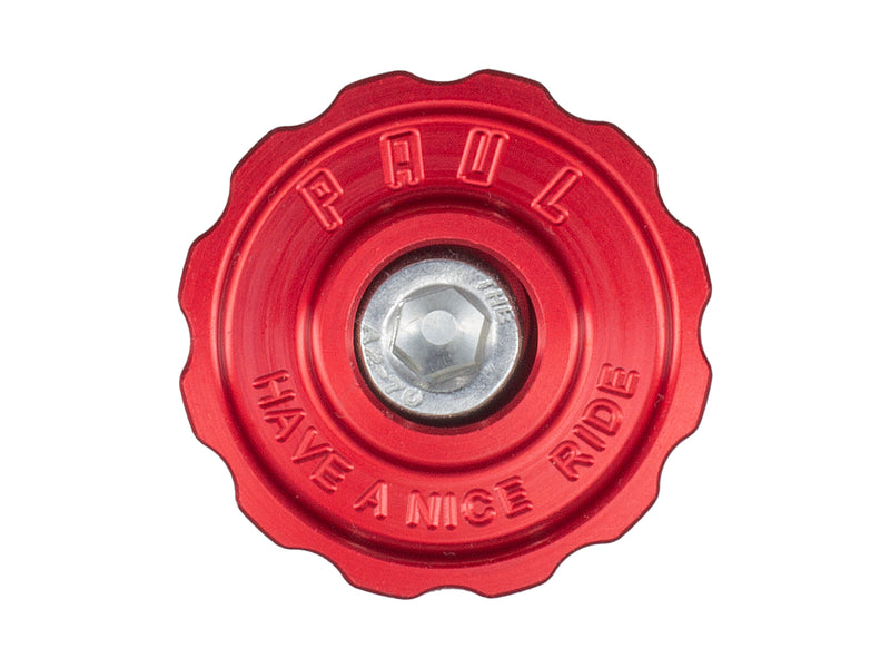 Paul Components Aluminum Top Cap Red