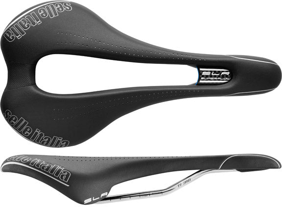 Selle Italia SLR SuperFlow L Saddle L3 Ti 316 Rail - Black