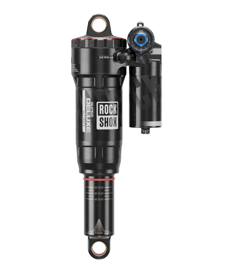 RockShox Super Deluxe Ultimate RC2T Rear Shock - 190 x 45 mm, Linear Air, 0 Neg/2 Pos Token, Reb 55 / Comp 30, L/O4, Standard, C2