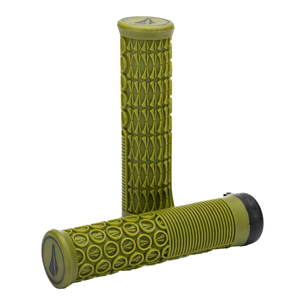 SDG Thrice 33 Lock-On MTB Grips - Olive Green