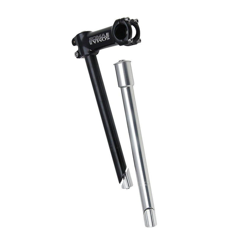 Soma Stem Riser 1" Quill to 1-1/8" Threadless Black