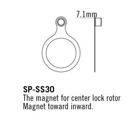 TRP Speed Sensor For Center Lock Rotors Inward