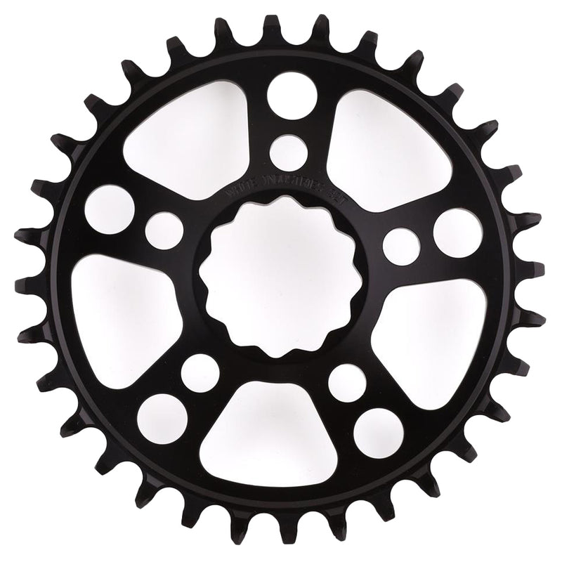 White Industries MR30 TSR 1x Chainring (3mm Offset) 32T Black