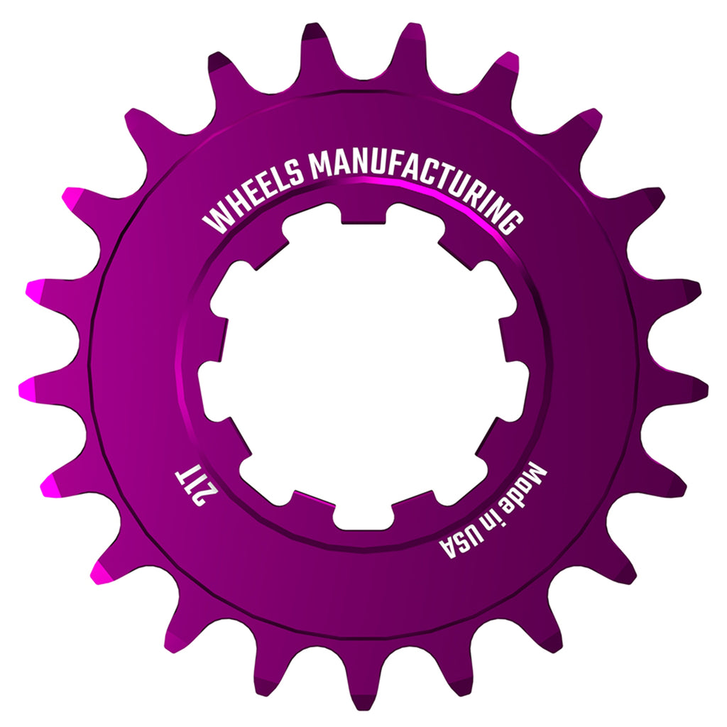 Wheels Mfg SOLO Singlespeed Cog 21t Purple