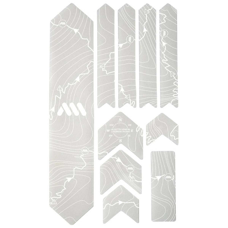 All Mountain Style Extra Honeycomb Frame Guard Tracks White