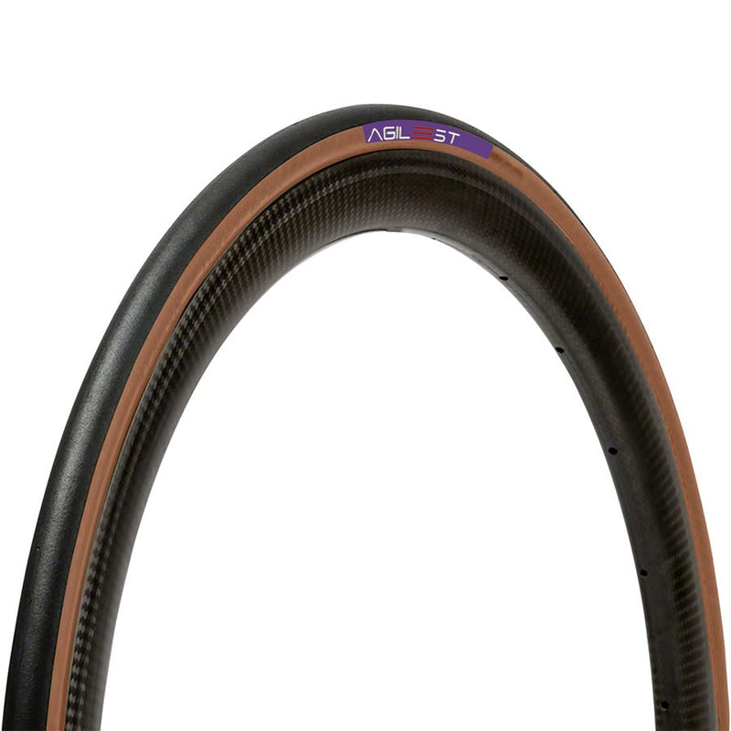 Panaracer AGILEST Tire - 700 x 25, Clincher, Folding, Black/Amber