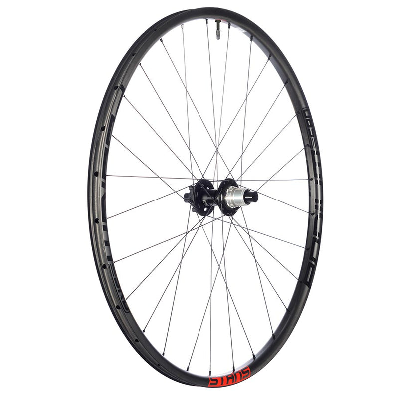 Stans No Tubes Podium SRD Wheel Rear 29 / 622 Holes: 28 12mm TA 148mm Disc IS 6-bolt SRAM XD-R