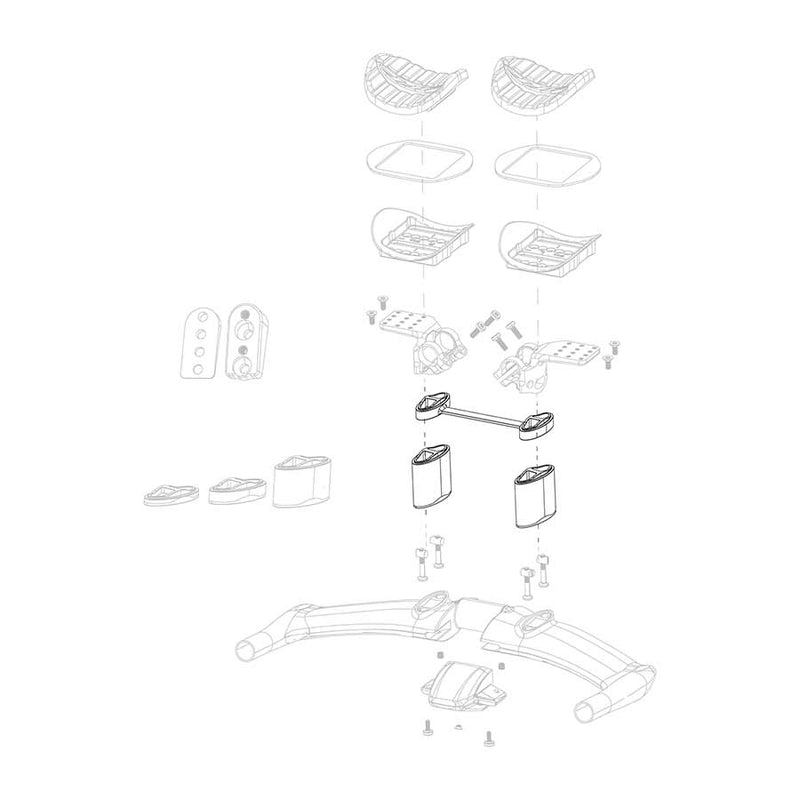 Zipp Vuka Aero C1 High Stack Kit Includes 10mm Riser Bridge 50mm Risers and Bolts Kit