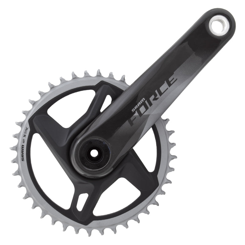 SRAM Force 1 AXS Wide Crankset - 172.5mm, 12-Speed, 40t, 8-Bolt Direct Mount, DUB Spindle Interface, Gloss Natural Carbon, D1