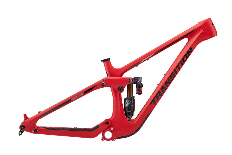 Transition Patrol 29" / 27.5" Carbon Mountain Frame - Medium, Bonfire Red