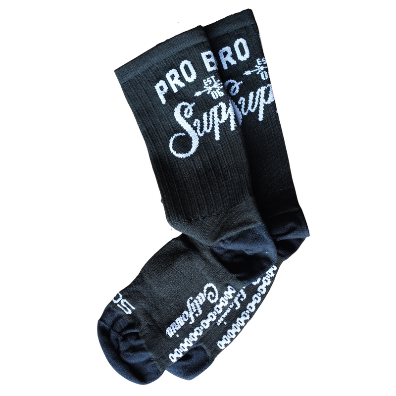 2022 Pro Bike Supply Black Socks by SGX - Small/Medium