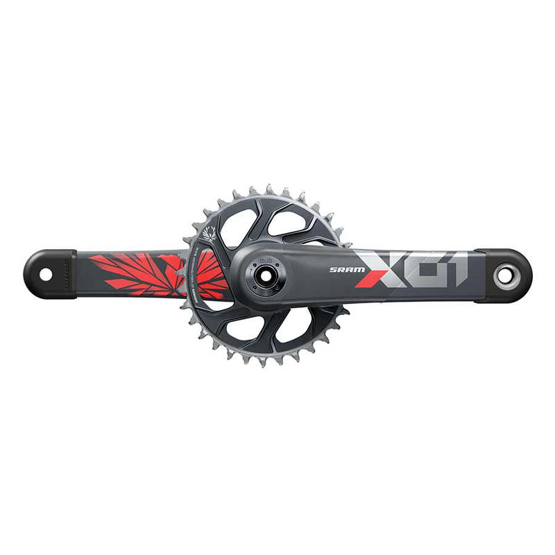 SRAM X01 Eagle DUB C3 Crankset Speed: 11/12 Spindle: 28.99mm BCD: Direct Mount 32 DUB 175mm Red MTB