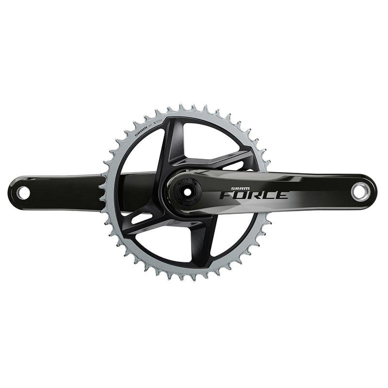 SRAM Force 1 AXS Wide Crankset - 167.5mm, 12-Speed, 40t, 8-Bolt Direct Mount, DUB Spindle Interface, Gloss Natural Carbon, D1