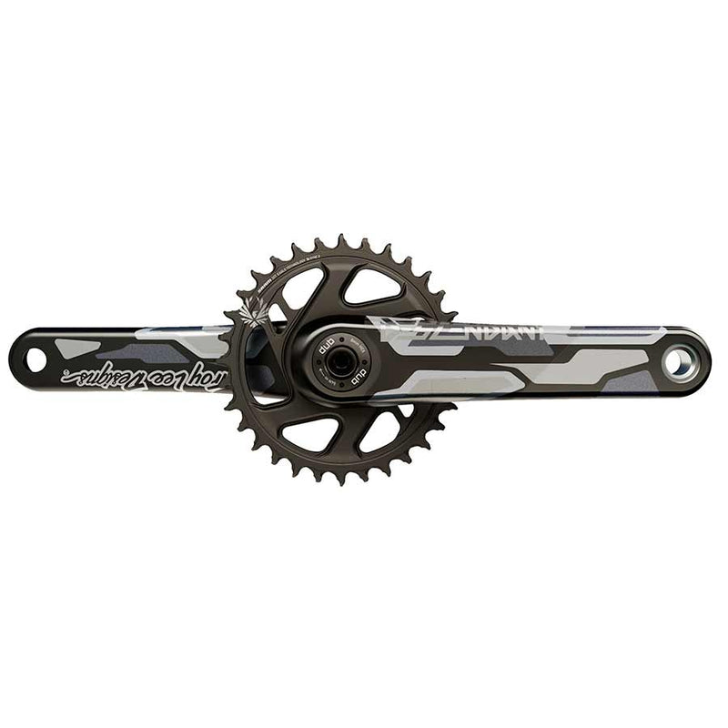 TruVativ Descendant Troy Lee Designs CoLab Carbon Crankset - 165mm, 12-Speed, 32t, Direct Mount, DUB Spindle Interface, Black