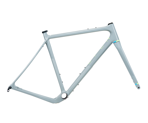 Open Cycle WI.DE 27.5"/ 29" / 700c Gravel Plus Flat Mount Frameset - Grey Gloss, Large *TAKEOFF, BLEMISHED*