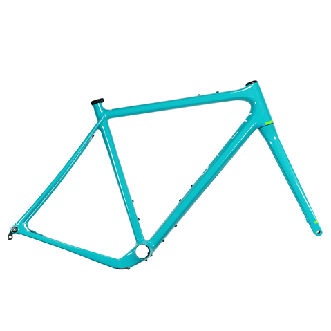 Open Cycle WI.DE 27.5"/ 29" / 700c Gravel Plus Flat Mount Frameset - Turquoise