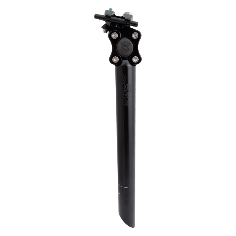 Cane Creek eeSilk Suspension Seatpost - Alloy, 27.2 x 375mm, 20mm Travel, Black