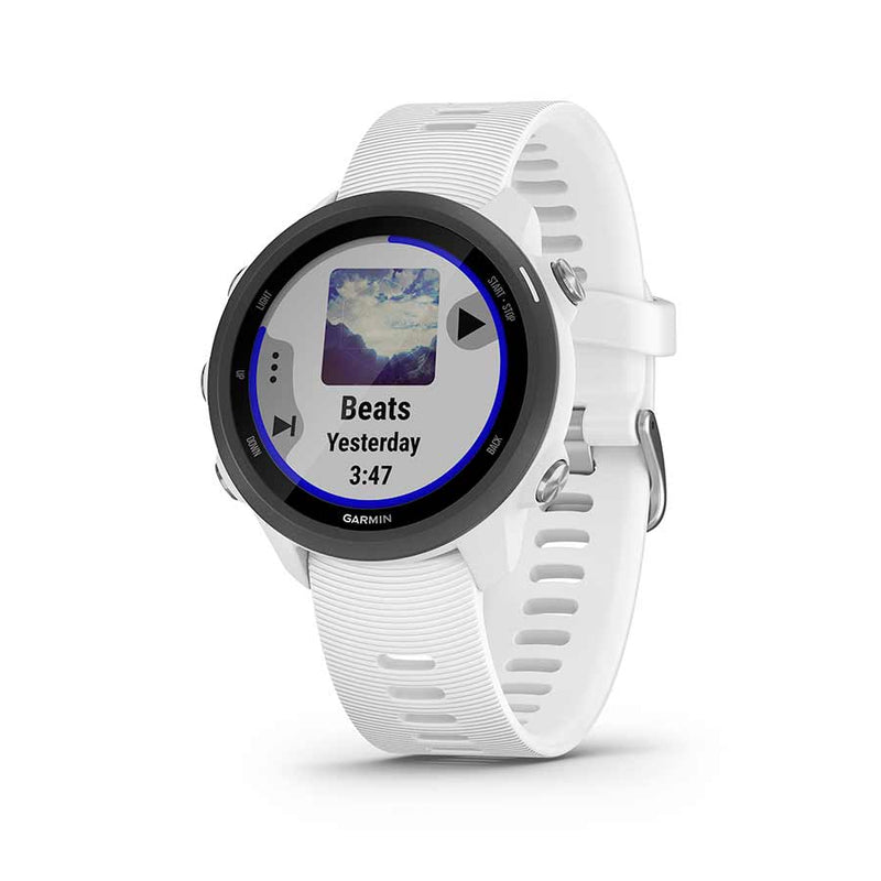 Garmin Forerunner 245 Music Wi-Fi GPS Running Watch: White/Black