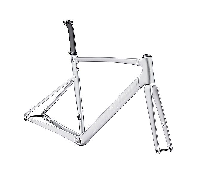 2023 Specialized ALLEZ SPRINT FRAMESET - 58cm, Satin Silver Dust/Gloss Transparent Decals