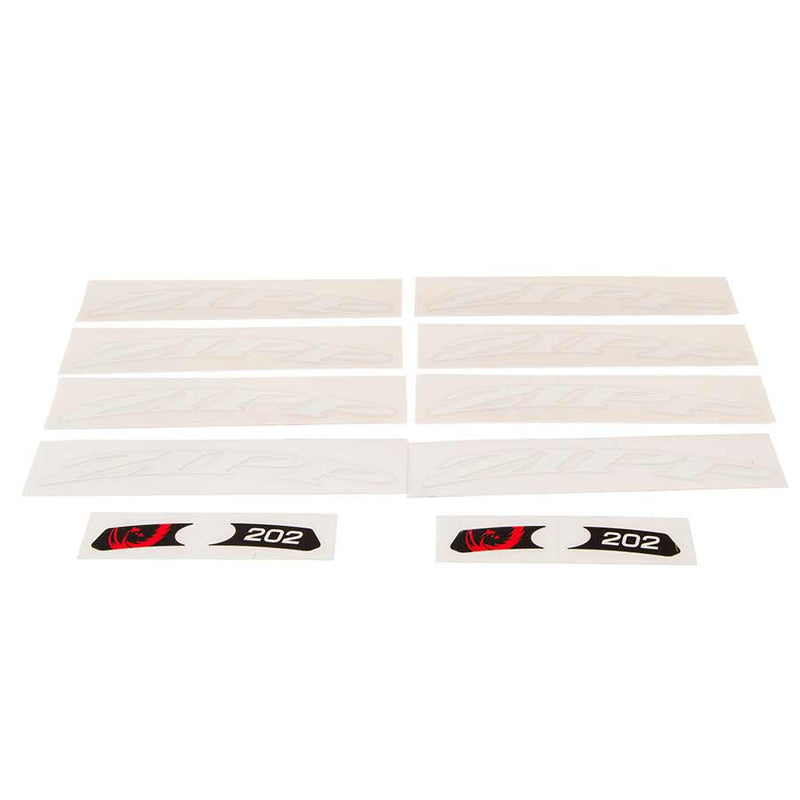 Zipp Stickers 202 White/ No border For one wheel