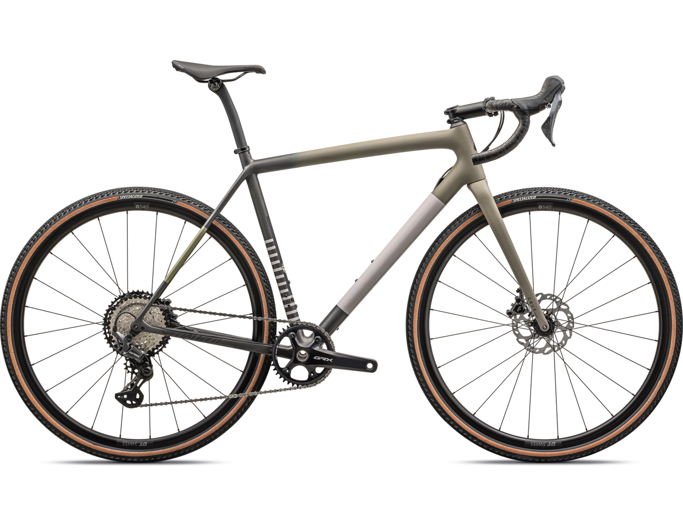 2024 Specialized CRUX COMP Carbon Gravel BIKE - 58cm, SATIN TAUPE/SMOKE/MIDNIGHT SHADOW/METALLIC SPRUCE/CLAY