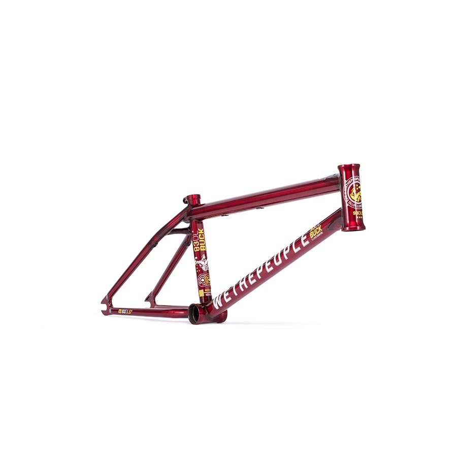 We The People Buck BMX Frame - 21" TT, Translucent Red