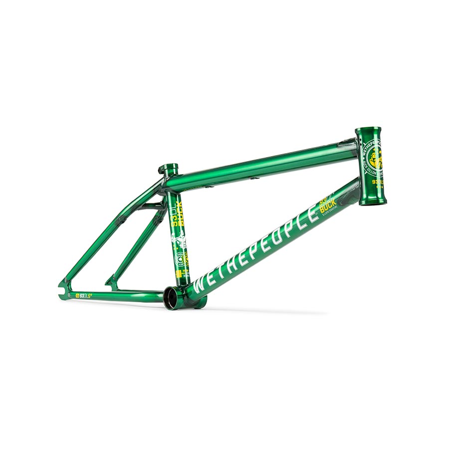 We The People Buck BMX Frame - 20.75" TT, Translucent Green