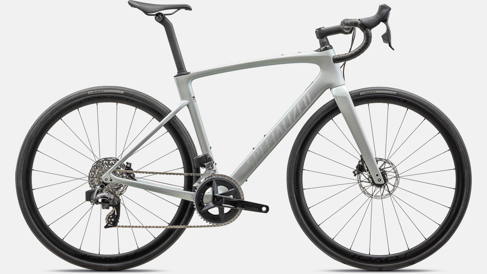 2024 Specialized Roubaix SL8 Expert 700c Carbon Road Bike - 54cm, DOVE GREY/CHAMELEON LAPIS