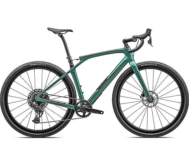 2024 Specialized DIVERGE STR EXPERT BIKE - 52cm, SATIN METALLIC PINE/SMOKE