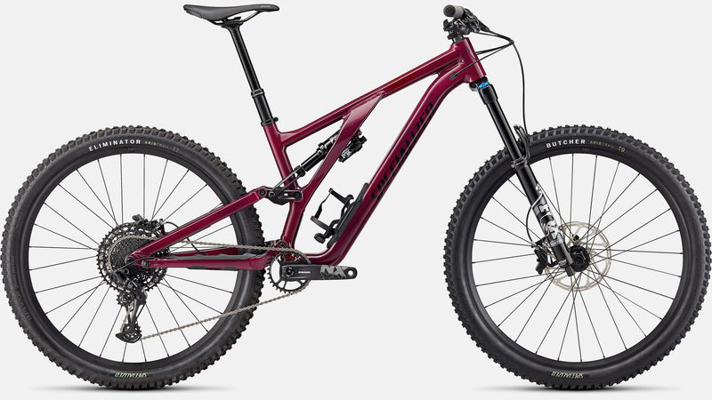 2022 Specialized Stumpjumper EVO Comp 29" Alloy Mountain Bike - S6, GLOSS RASPBERRY / BLACK