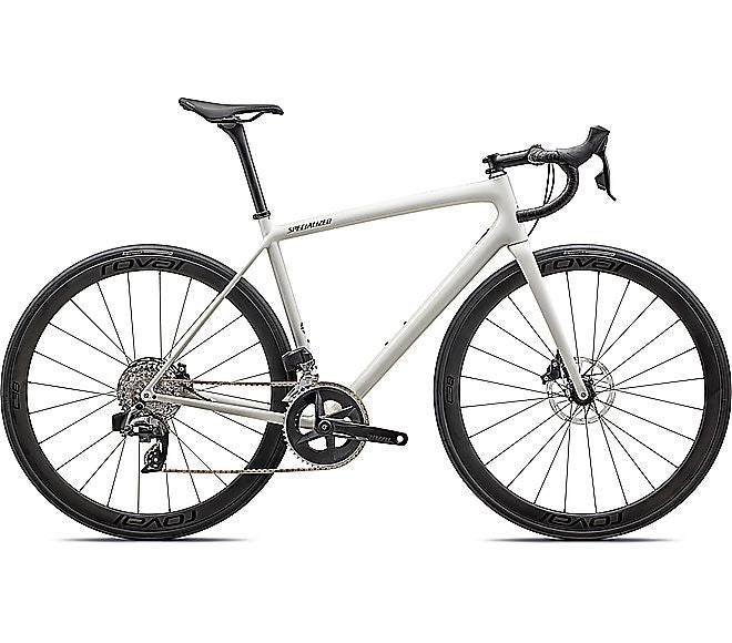 2023 Specialized AETHOS EXPERT BIKE - 58cm, Gloss Dune White/Metallic Obsidian