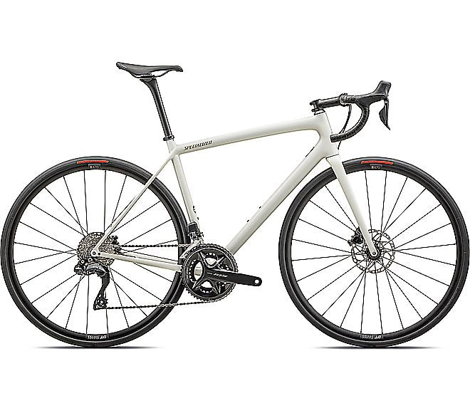 2024 Specialized AETHOS COMP BIKE - 49cm, GLOSS DUNE WHITE METALLIC SPRUCE