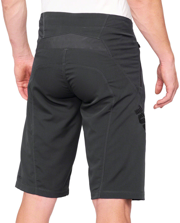 100% Airmatic Shorts - Charcoal, Size 34