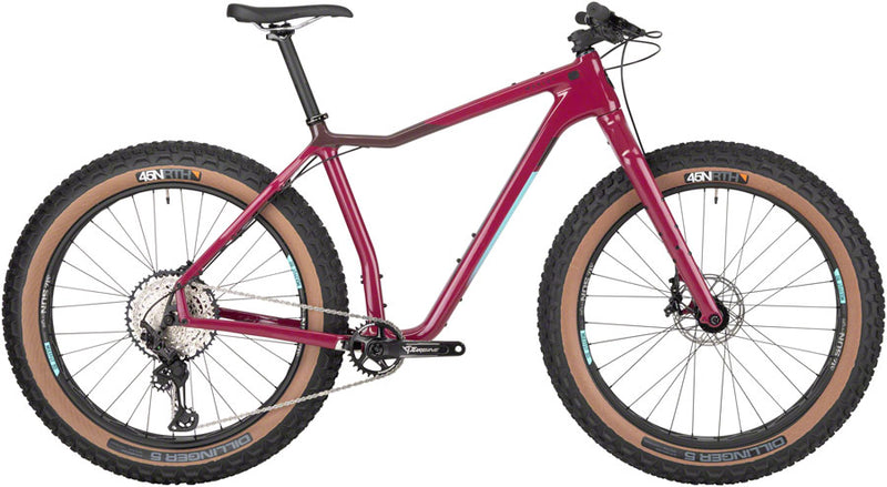 Salsa Mukluk Carbon XT Fat Tire Bike - 26" Carbon Purple X-Large