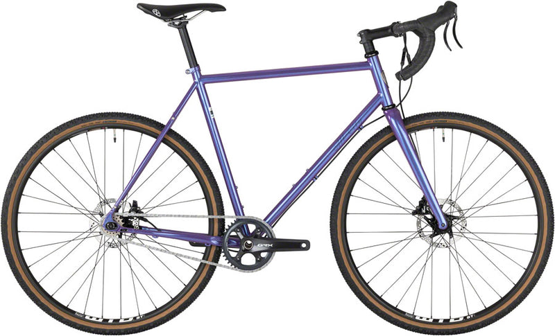 All-City Super Professional Flat Bar Single Speed Bike - 700c, Steel, Lemon Dab, 46cm