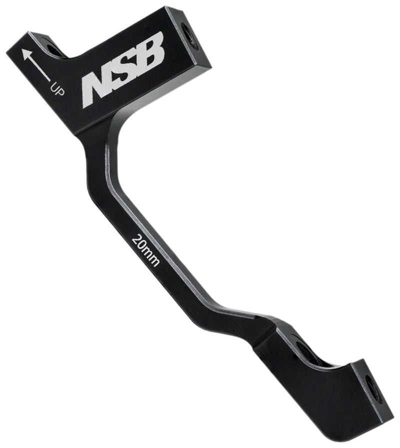 North Shore Billet Brake Adaptor - 20mm, Black