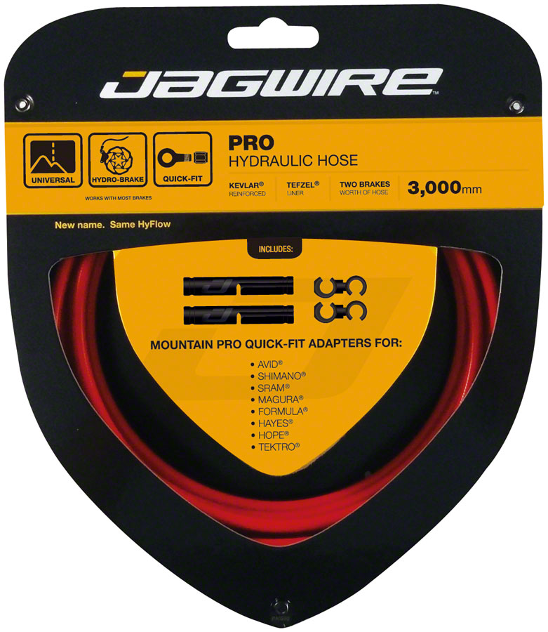 Jagwire Pro Hydraulic Disc Brake Hose Kit 3000mm, Red