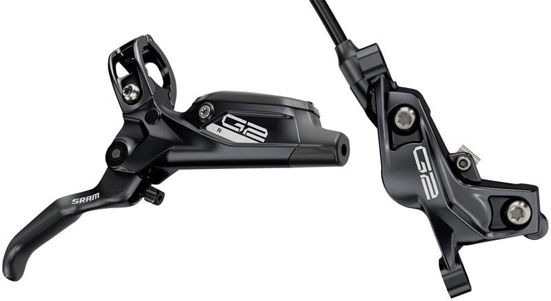 SRAM G2 R Disc Brake and Lever - Rear, Hydraulic, Post Mount, Diffusion Black Anodized, A2