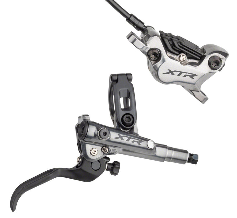 Shimano XTR BL- M9120/BR-M9120 Disc Brake and Lever - Front, Hydraulic, Post Mount, Finned Metal Pads, Gray