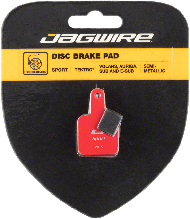 Jagwire Mountain Sport Semi-Metallic Disc Brake Pads for Tektro Volans, Auriga, Auriga SUB, Auriga E-SUB