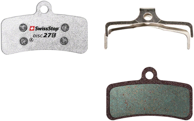 SwissStop E Compound Brake Pad Set Disc 27 Shimano 4-Piston Downhill "D" Shape