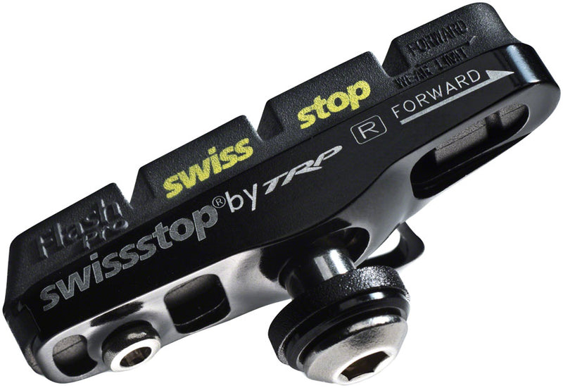 SwissStop Full FlashPro Pair of SRAM/Shimano Rim Brake Shoes Pads BLK Prince Compound