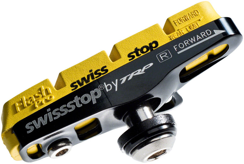 SwissStop Full FlashPro Pair of SRAM/Shimano Rim Brake Shoes Pads YLW King Compound