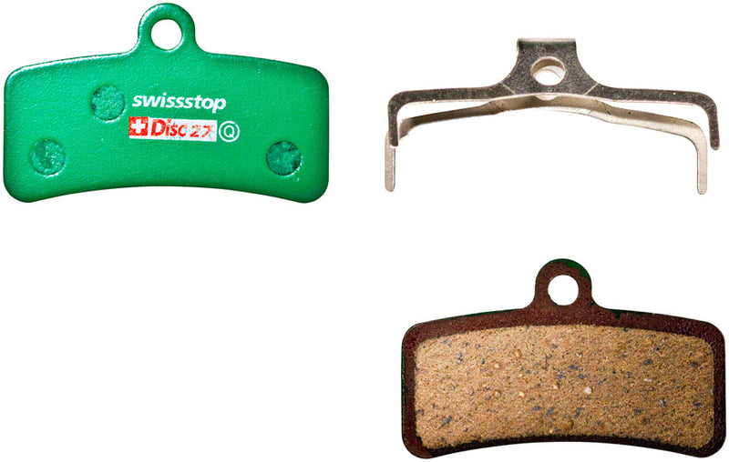 SwissStop Disc C Disc Brake Pad Set - Disc 27 Shimano 4-Piston Downhill "D" Shape