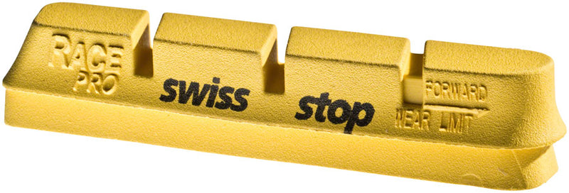 SwissStop RacePro Set of 4 Campagnolo Rim Brake Inserts Yellow King Compound