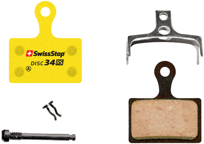 SwissStop RS Organic Compound Disc Brake Pad Set Disc 34 Shimano Road "K" Shape