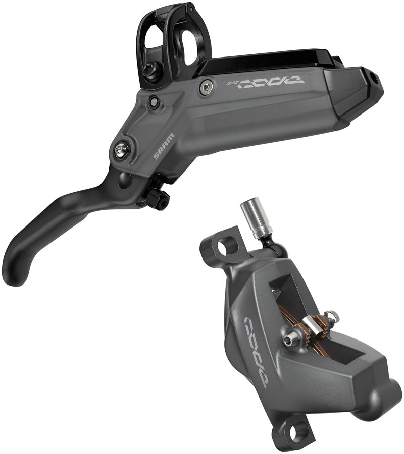 SRAM Code Bronze Stealth Disc Brake and Lever - Front, Post Mount, 4-Piston, Aluminum Lever, SS Hardware, Dark Polar, C1