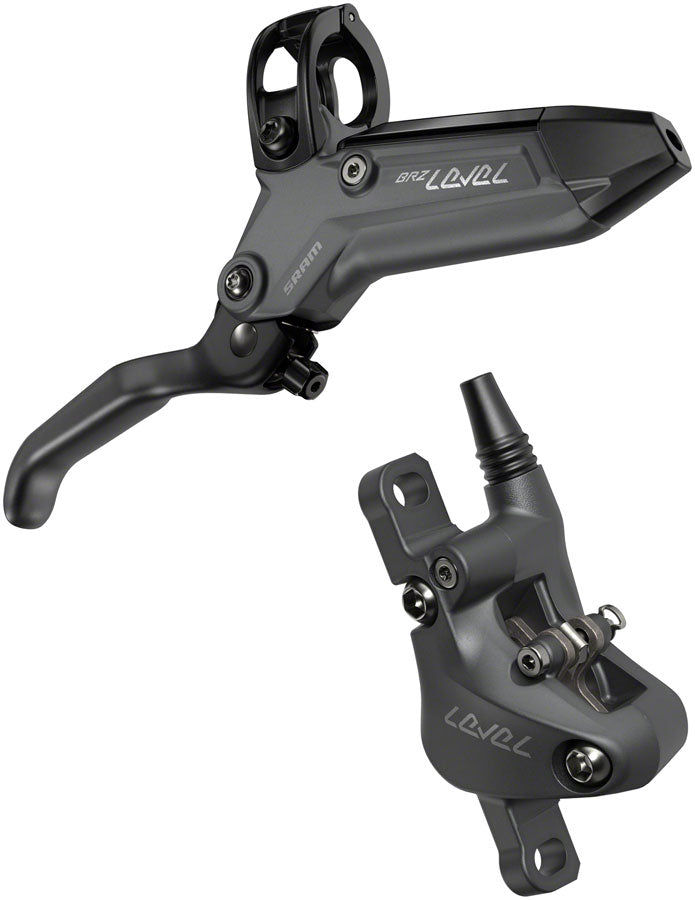 SRAM Level Bronze Stealth Disc Brake and Lever - Rear, Post Mount, 2-Piston, Aluminum Lever, SS Hardware, Dark Polar, C1