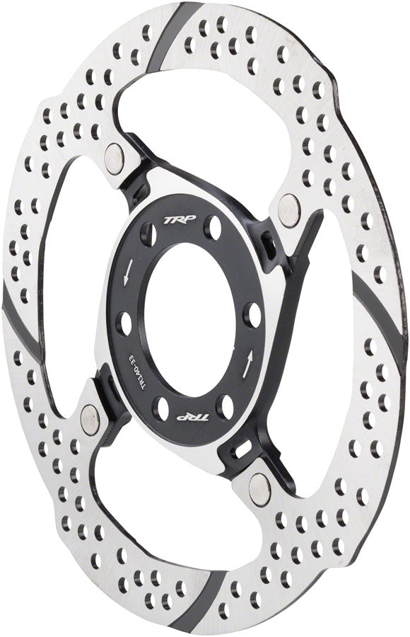 TRP-33 Disc Brake Rotor - 140mm, 6-Bolt, 1.8mm, Silver/Black