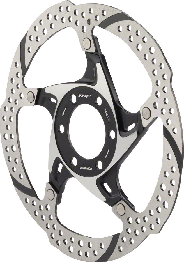 TRP-33 Disc Brake Rotor - 203mm, 6-Bolt, 1.8mm, Silver/Black